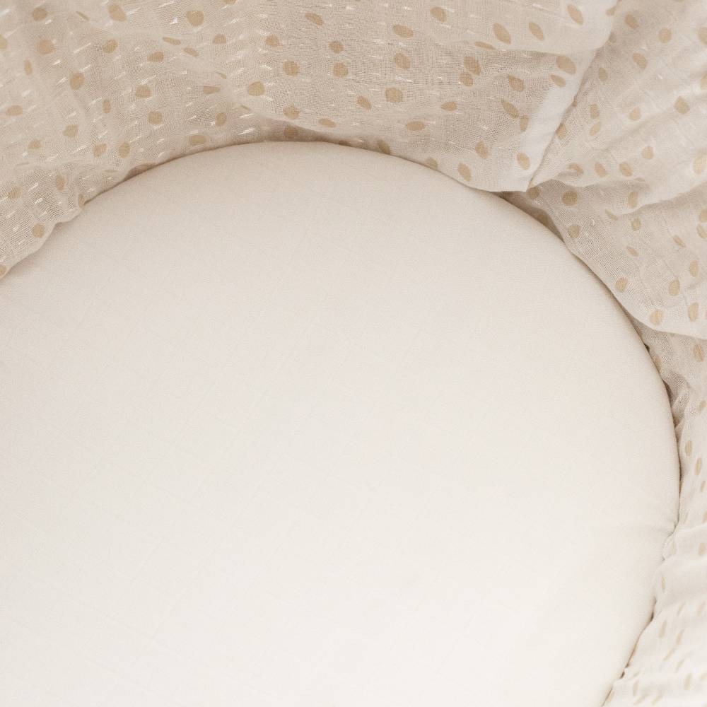 Nestling Moses Basket Muslin Fitted Sheet