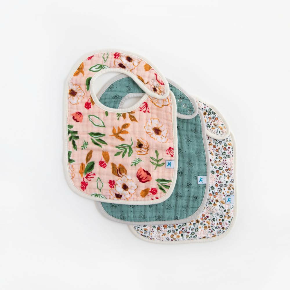 Little Unicorn Muslin Classic Bib 3pk
