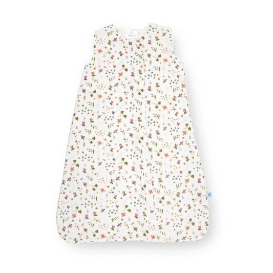Little Unicorn Cotton Muslin Sleeping Bag - Garden Bees