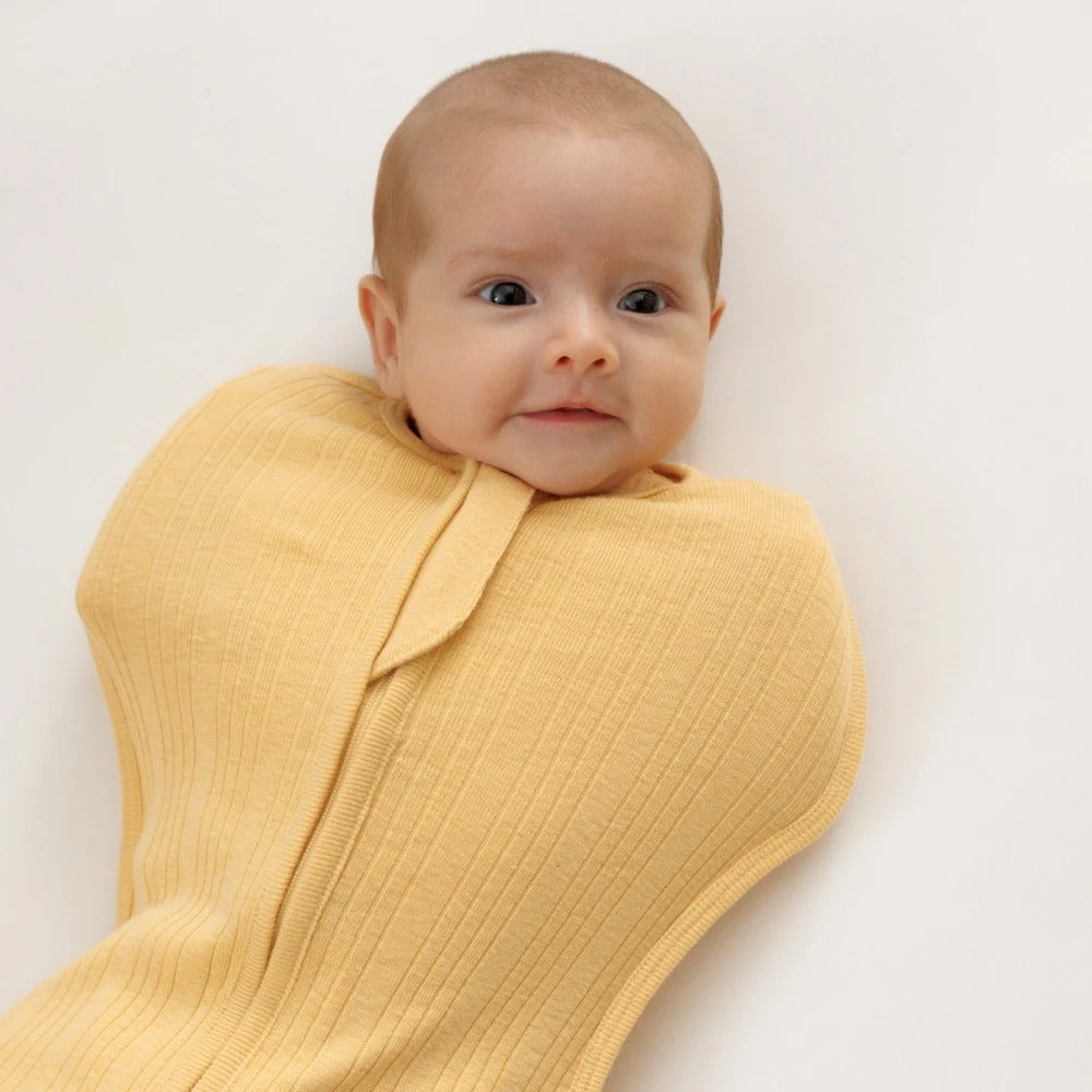 Woolbabe Organic Cotton/Merino Fitted Zip Swaddle