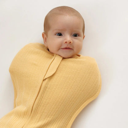 Woolbabe Organic Cotton/Merino Fitted Zip Swaddle