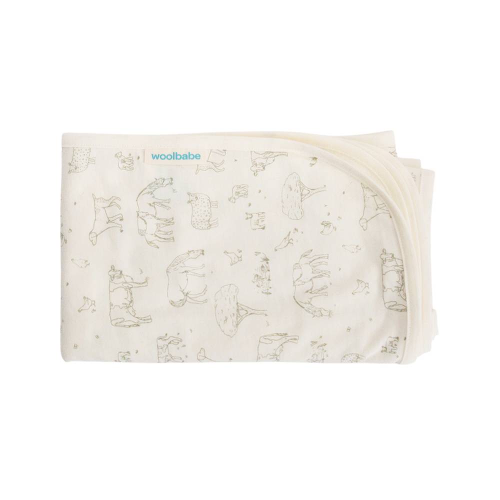 Woolbabe Merino/Organic Cotton Swaddle/Blanket