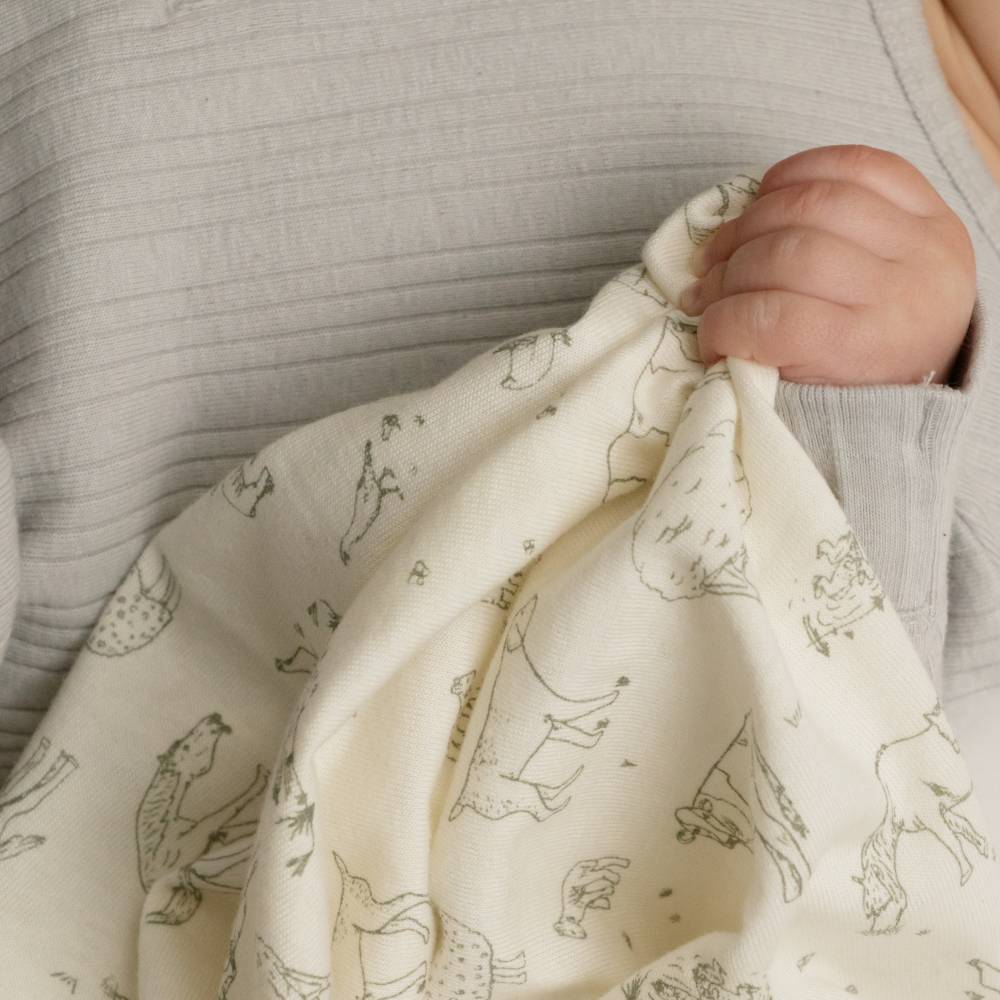 Woolbabe Merino/Organic Cotton Swaddle/Blanket