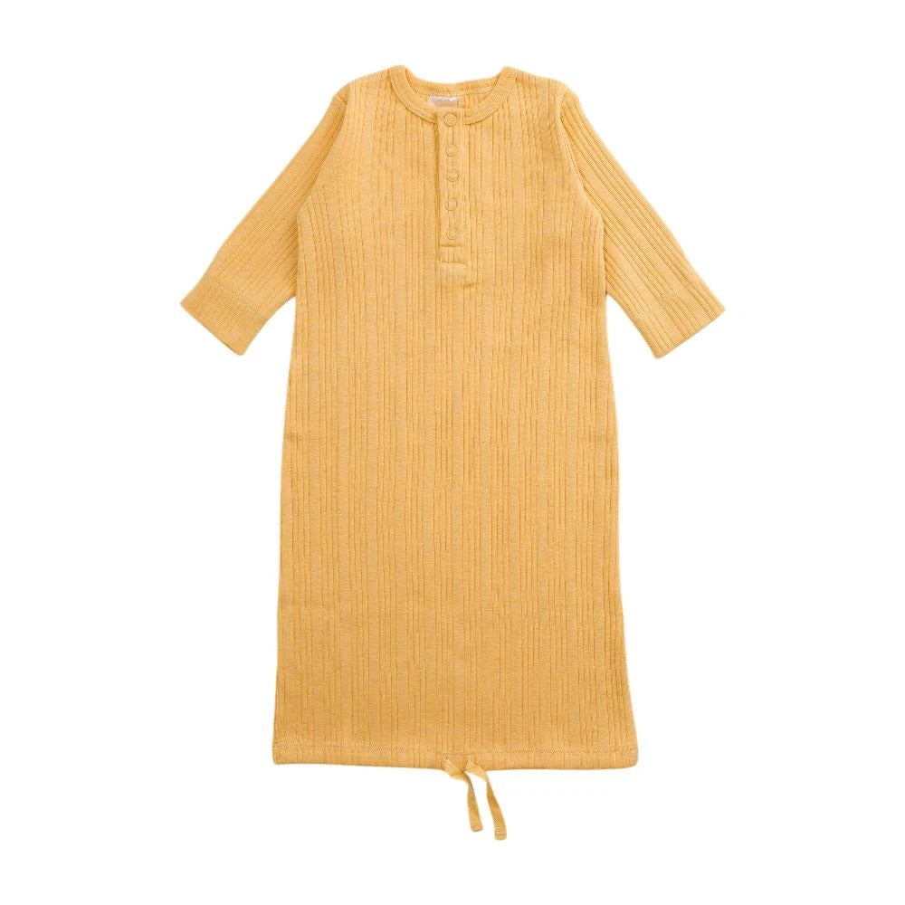 Woolbabe Organic Cotton/Merino Henley Gown