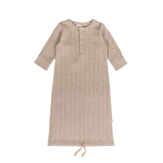 Woolbabe Organic Cotton/Merino Henley Gown