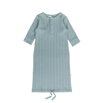 Woolbabe Organic Cotton/Merino Henley Gown