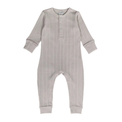 Woolbabe Organic Cotton/Merino Long Sleeve Henley Suit