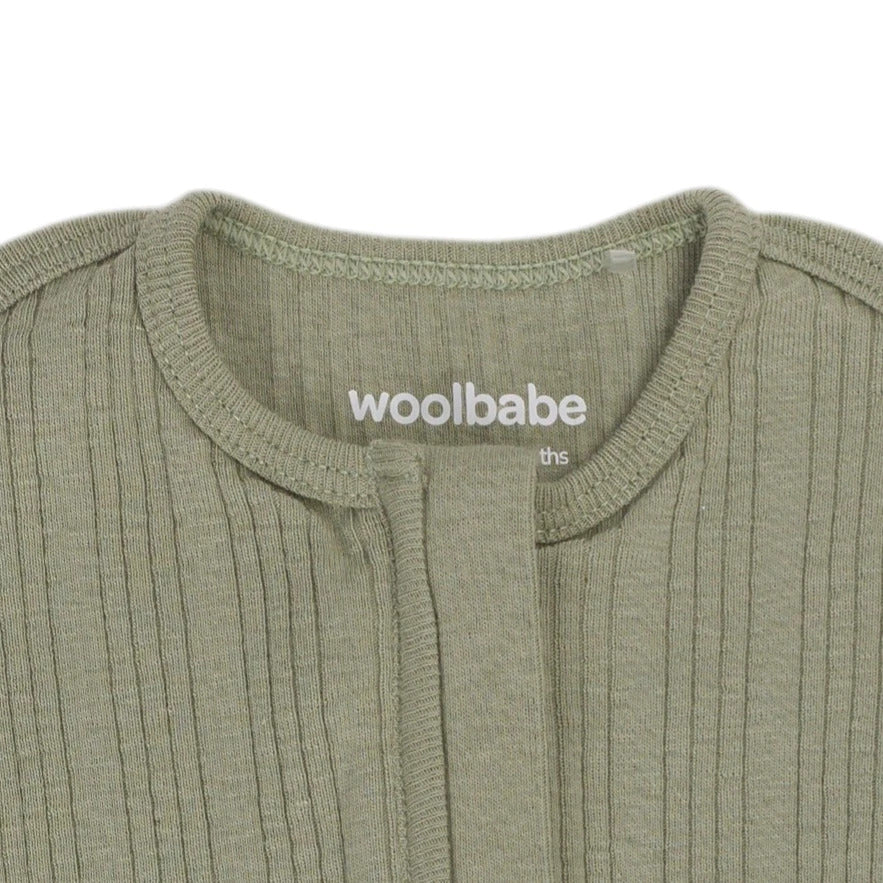 Woolbabe Organic Cotton/Merino Fitted Zip Swaddle
