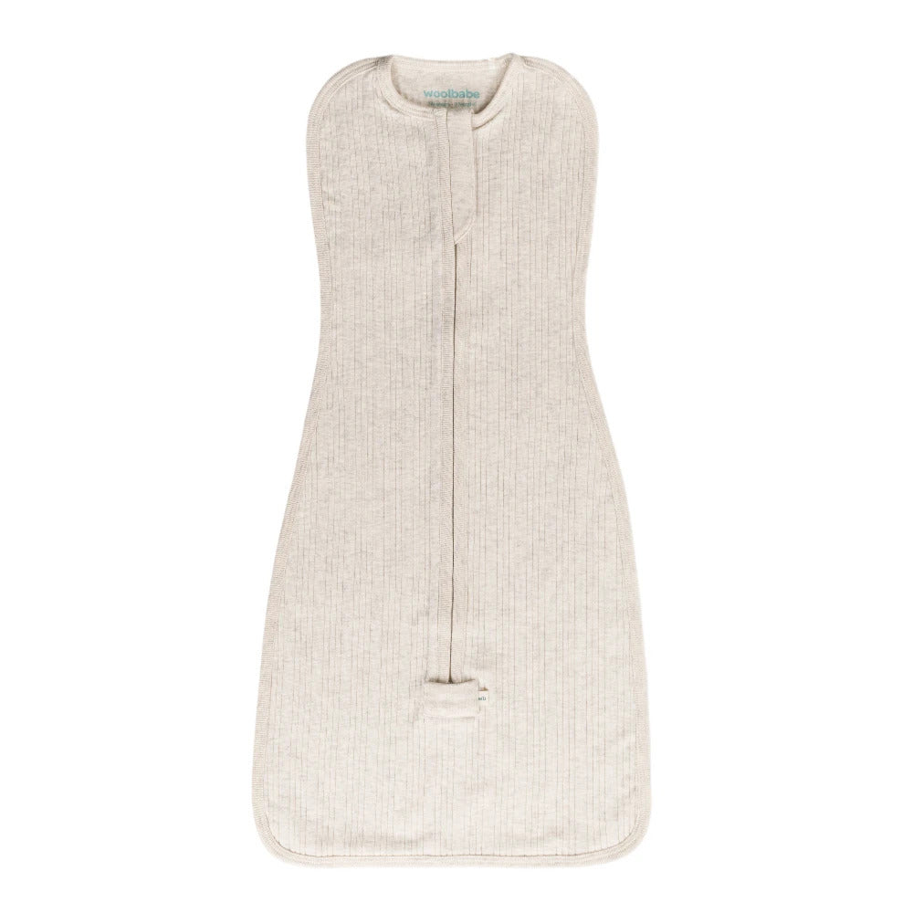 Woolbabe Organic Cotton/Merino Fitted Zip Swaddle