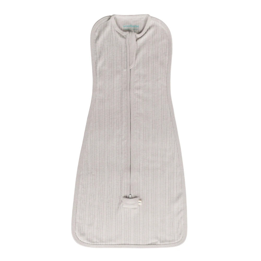 Woolbabe Organic Cotton/Merino Fitted Zip Swaddle