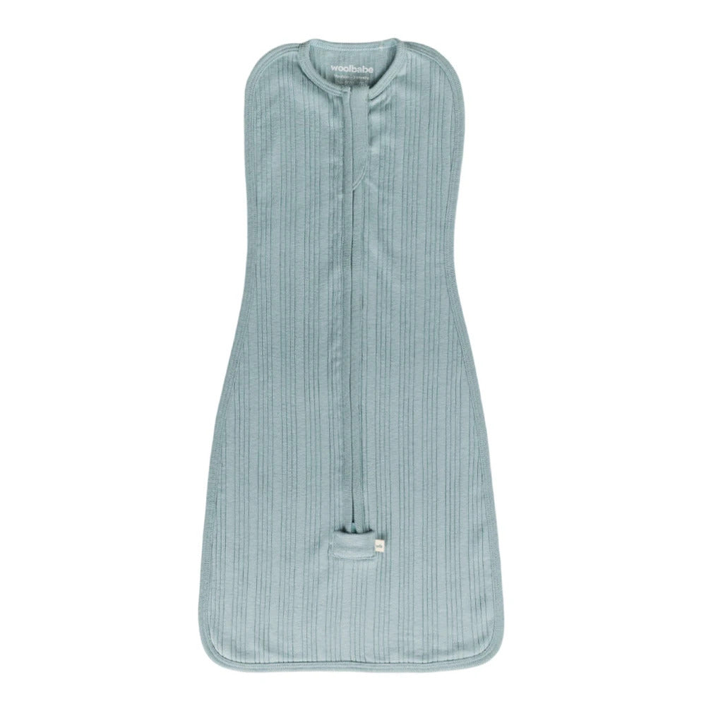 Woolbabe Organic Cotton/Merino Fitted Zip Swaddle