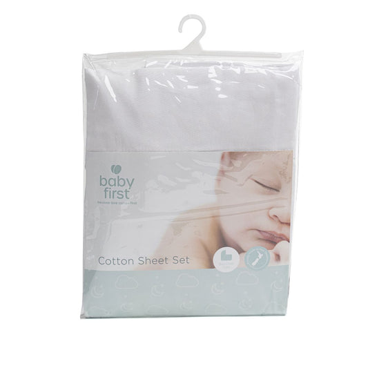 Baby First 100% Cotton Bassinet Sheet Set