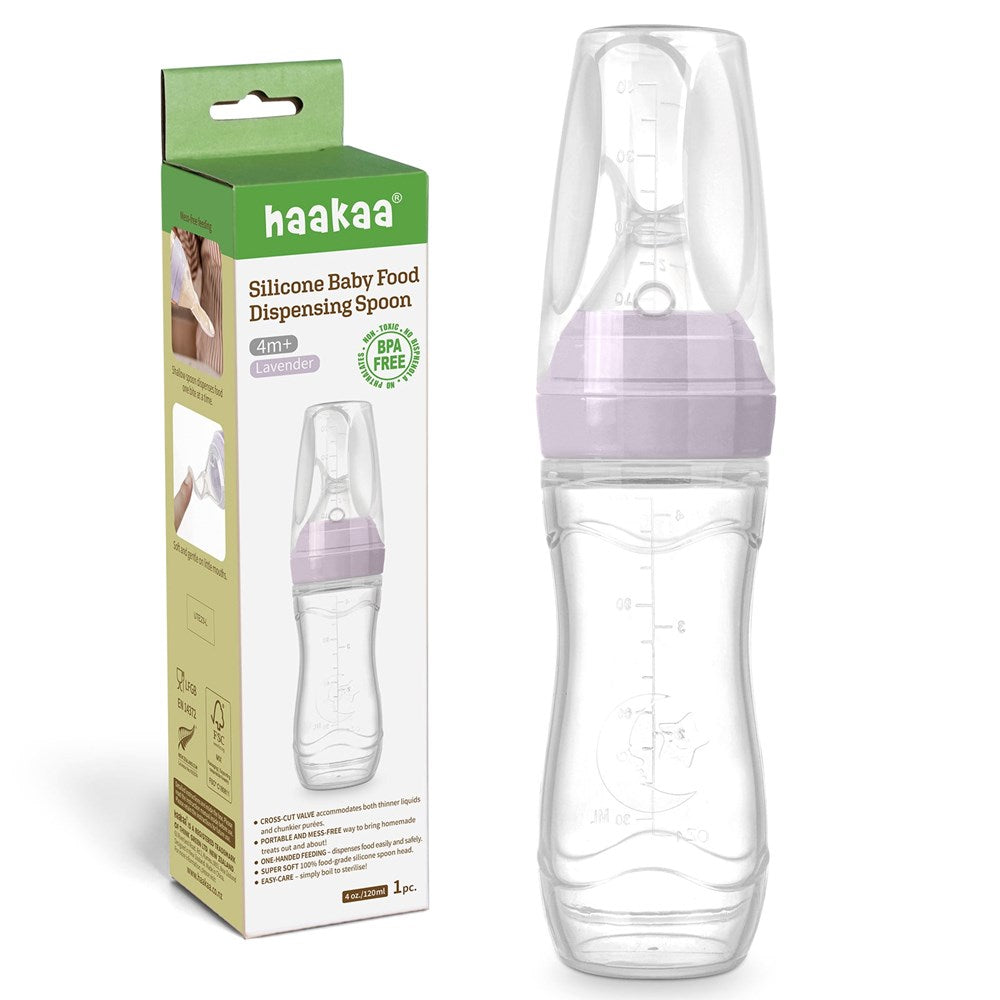 Haakaa Silicone Baby Food Dispensing Spoon (120ml)