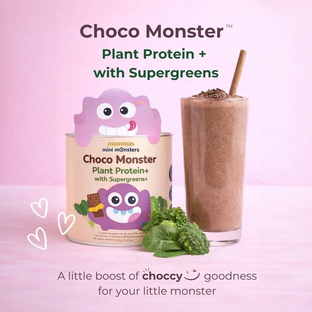 Mammas Milk Bar Kids Chocolate Plant Protein Powder with Supergreens