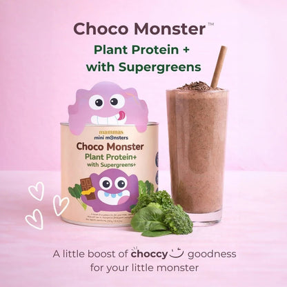 Mammas Milk Bar Kids Chocolate Plant Protein Powder with Supergreens