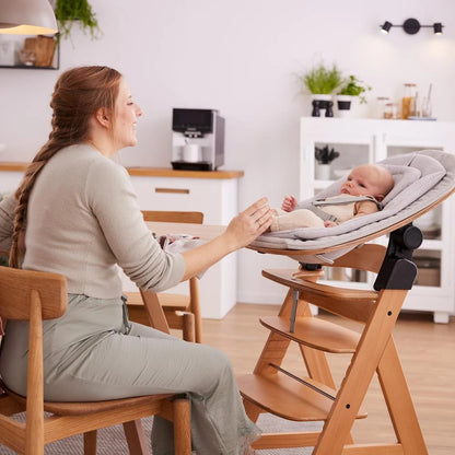 Hauck Highchair 3-in-1 Wooden Bouncer Eco - Light Grey