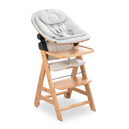 Hauck Highchair 3-in-1 Wooden Bouncer Eco - Light Grey