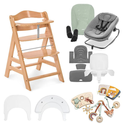 Hauck Alpha Start N Grow Set - Natural Dark Grey