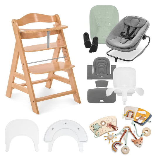 Hauck Alpha Start N Grow Set - Natural Dark Grey