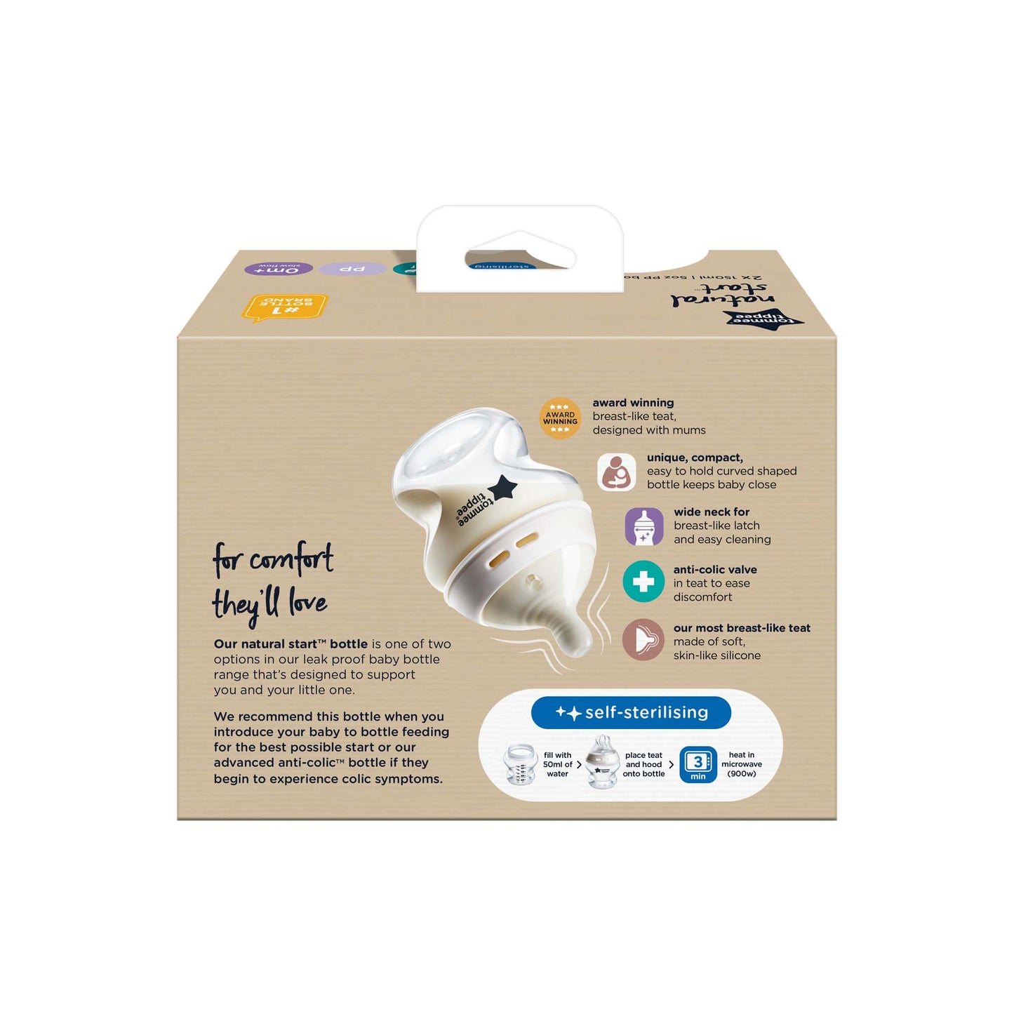 Tommee Tippee Natural Start 150ml Bottle 2pk