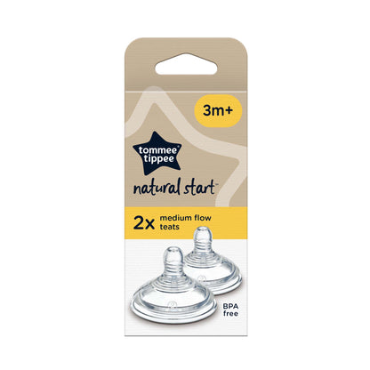 Tommee Tippee Natural Start Medium Flow Teat 2pk