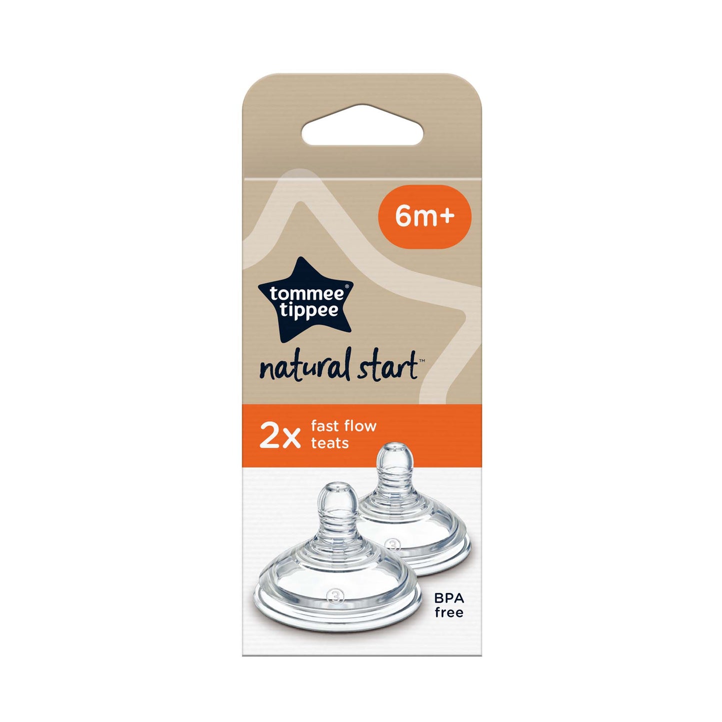 Tommee Tippee Natural Start Fast Flow Teat 2pk