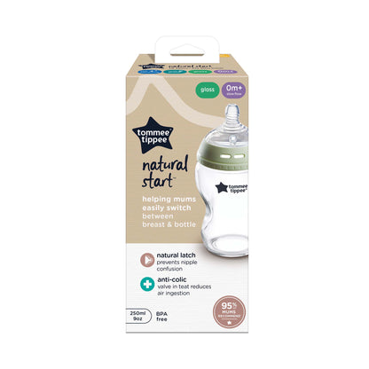 Tommee Tippee Natural Start 250ml Glass Bottle 1pk