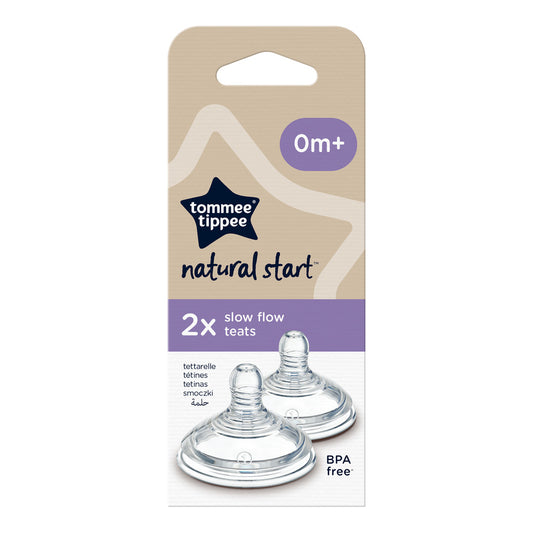 Tommee Tippee Natural Start Slow Flow Teat 2pk