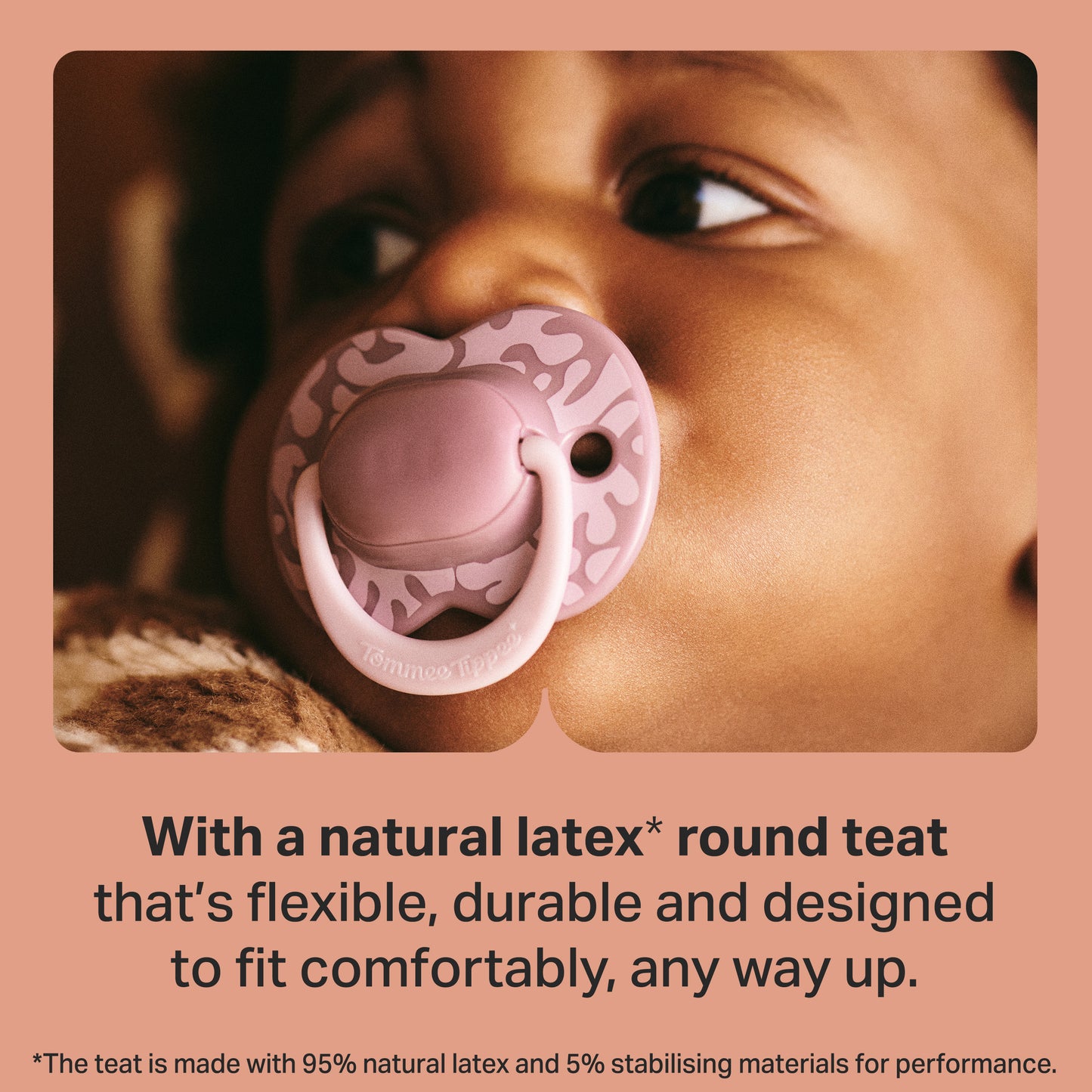 Tommee Tippee Natural Latex Soothers 2pk - Assorted Colours