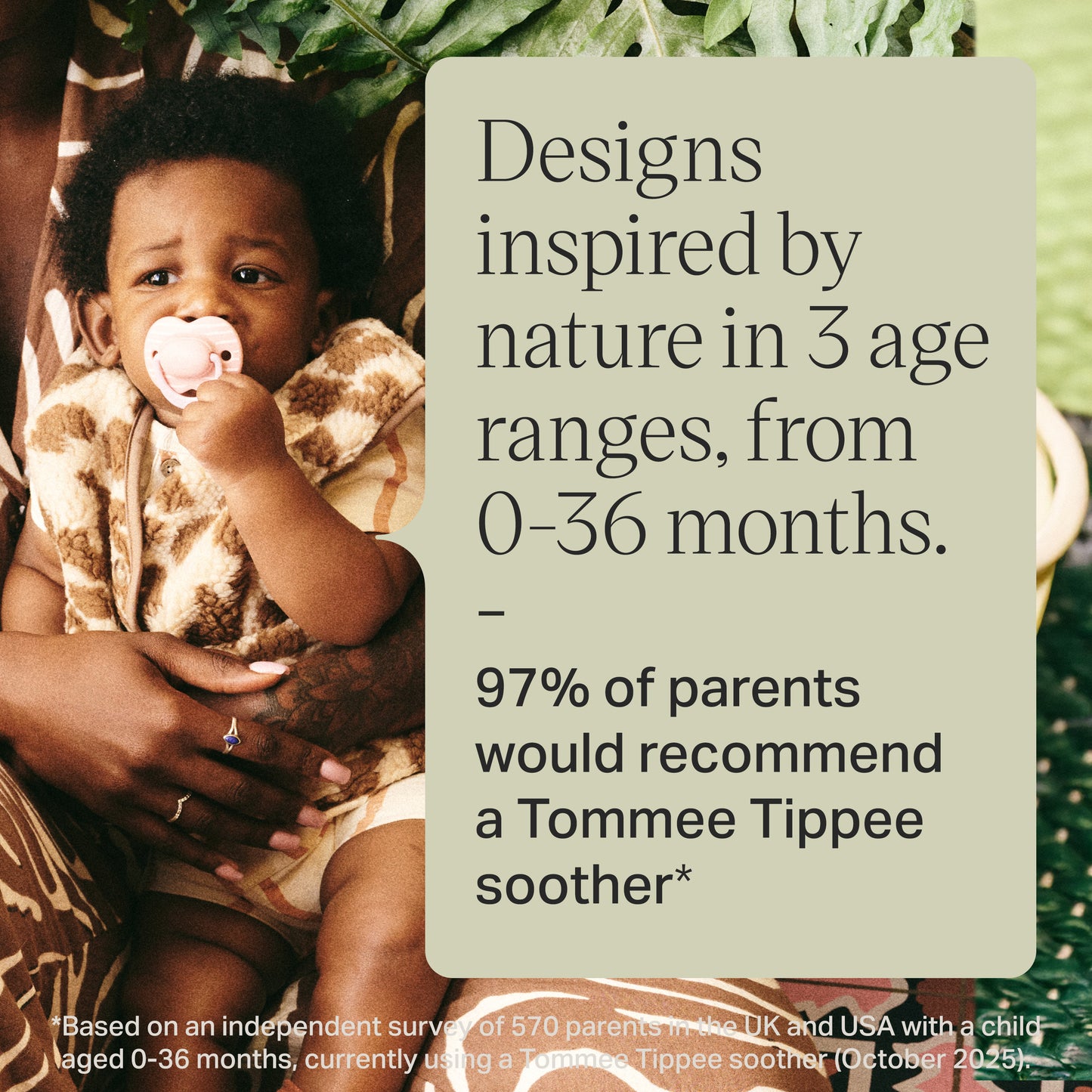 Tommee Tippee Natural Latex Soothers 2pk - Assorted Colours