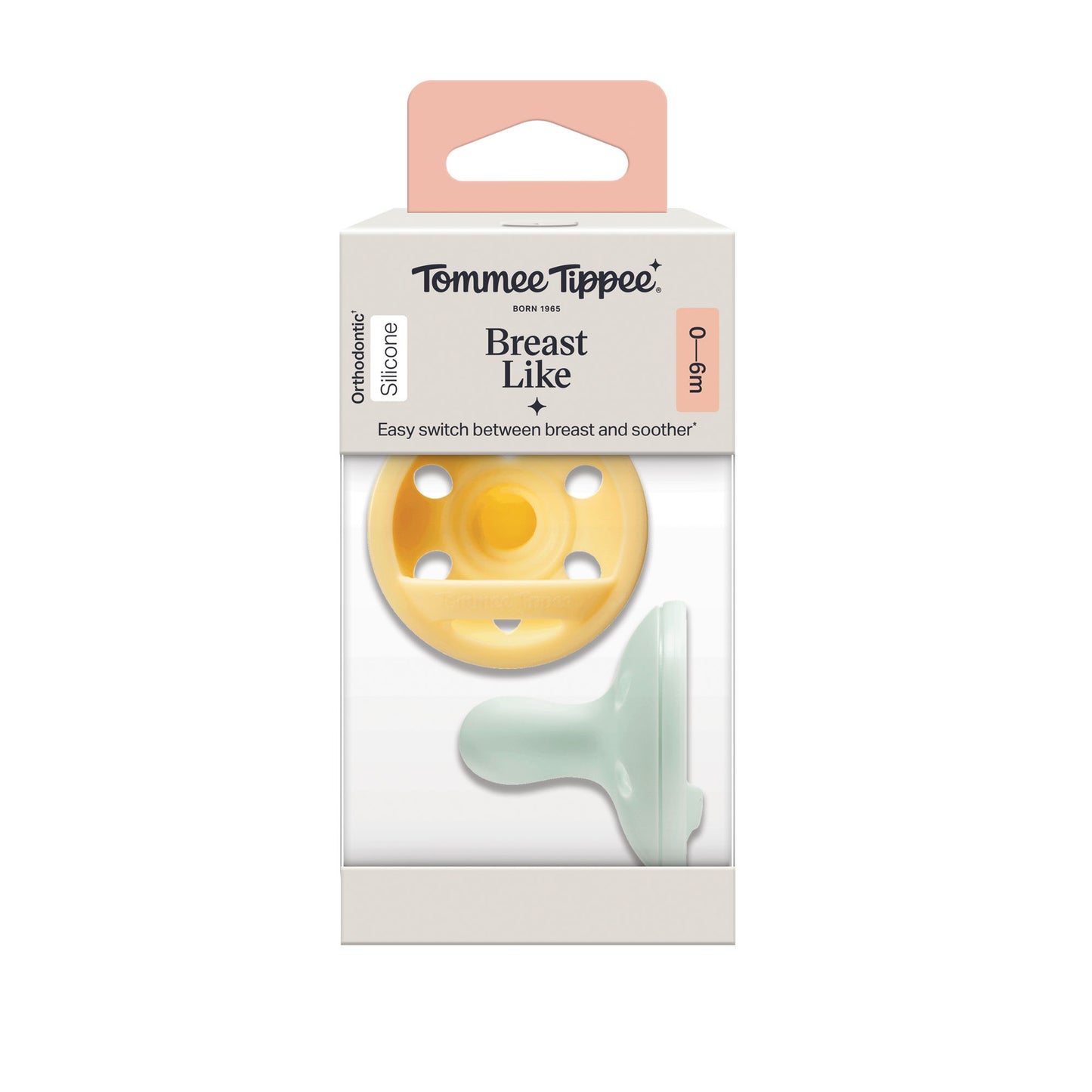Tommee Tippee Breast Like Soother 2pk - Assorted