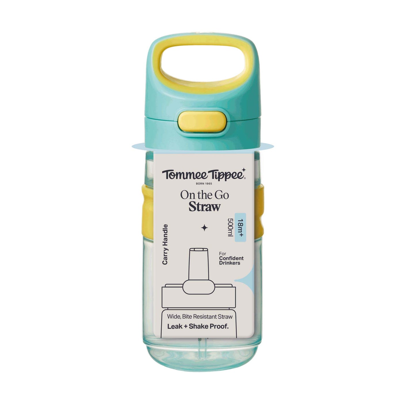 Tommee Tippee Active Straw Cup 18m+ 500ml 1pk - Assorted