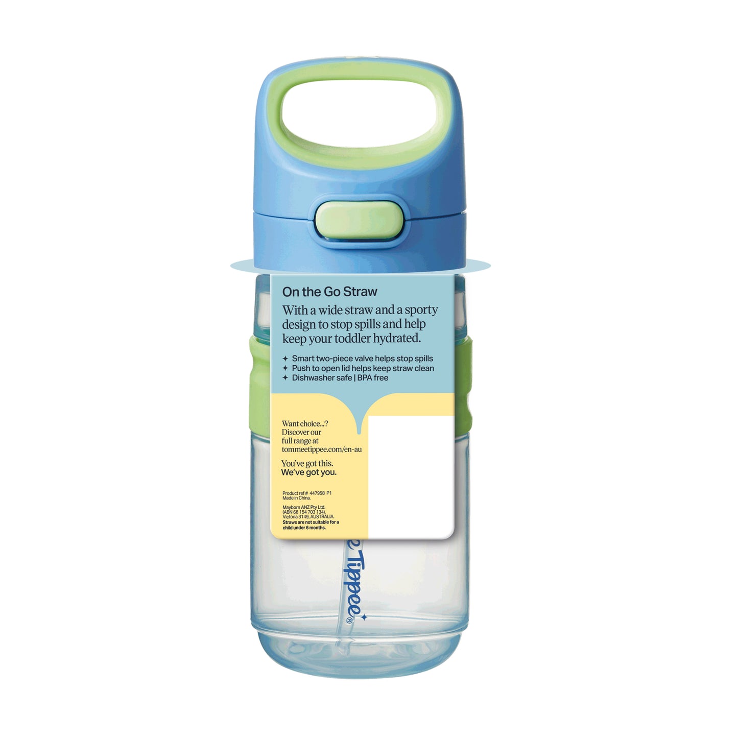 Tommee Tippee Active Straw Cup 18m+ 500ml 1pk - Assorted