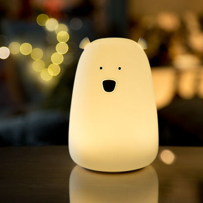 Rabbit & Friends Big Bear Silicone Night Light with Remote Control