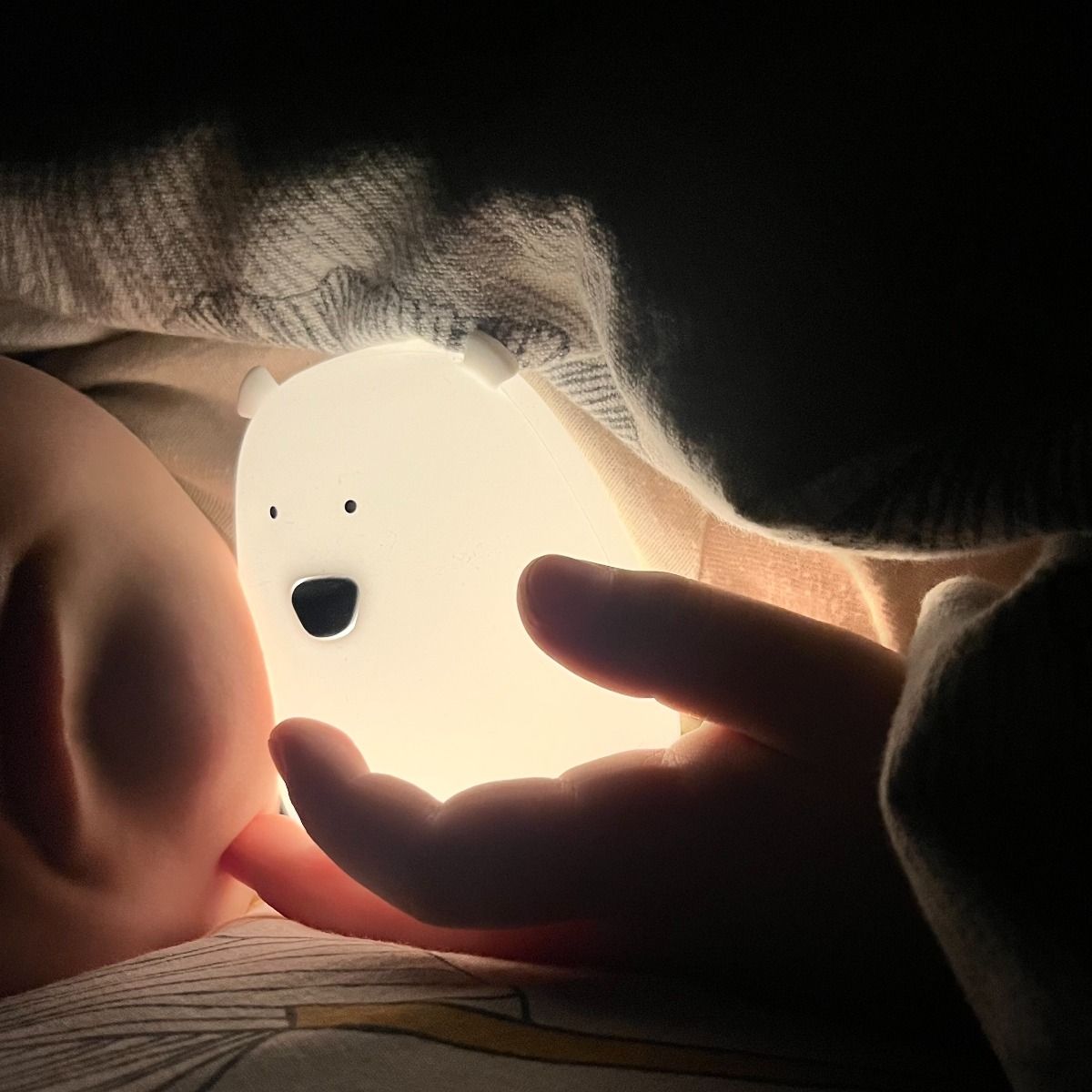 Rabbit & Friends Big Bear Silicone Night Light with Remote Control