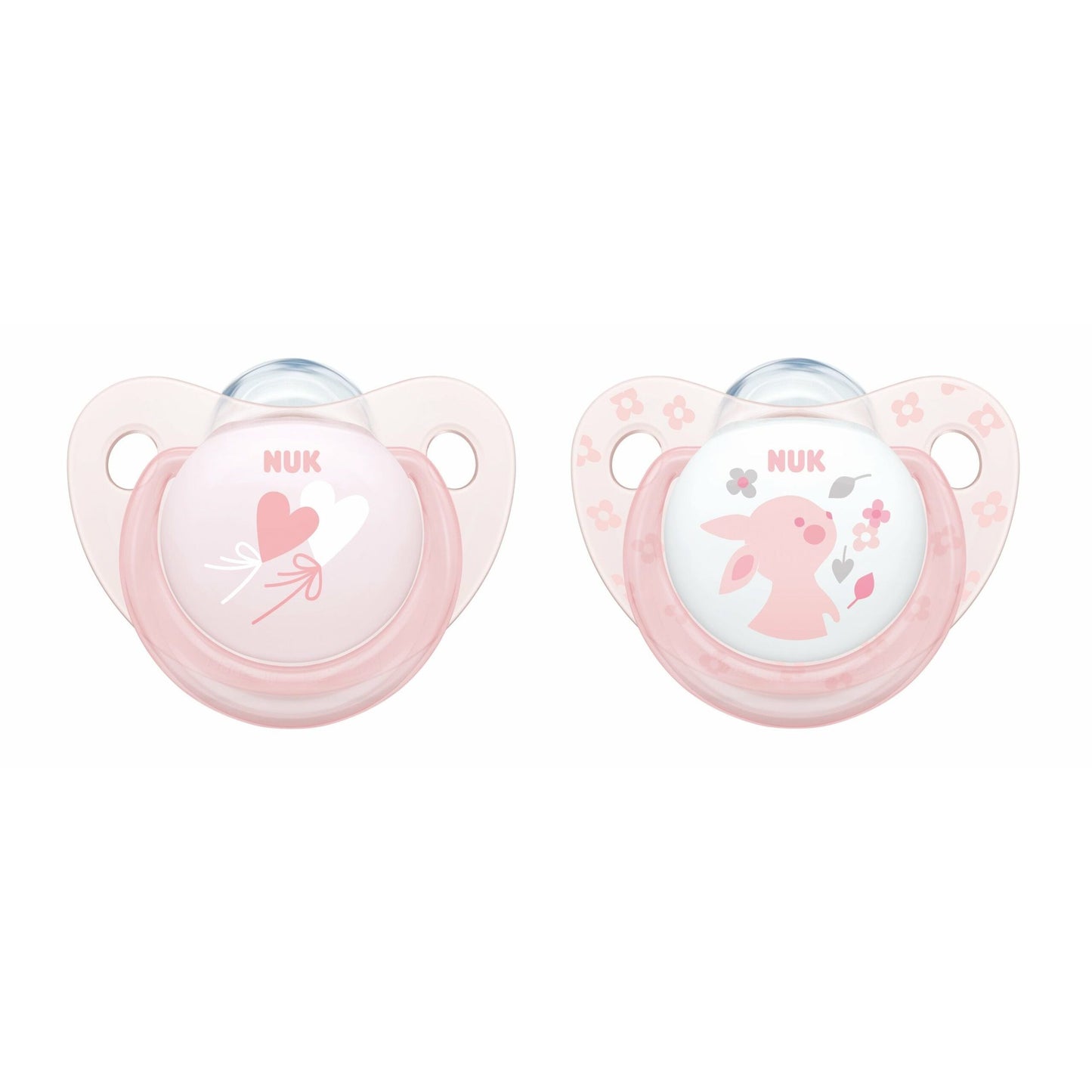 NUK Silicone Soothers Size 1, 0-6mths