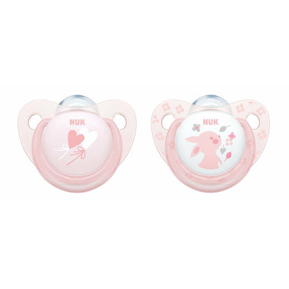 NUK Silicone Soothers Size 1, 0-6mths