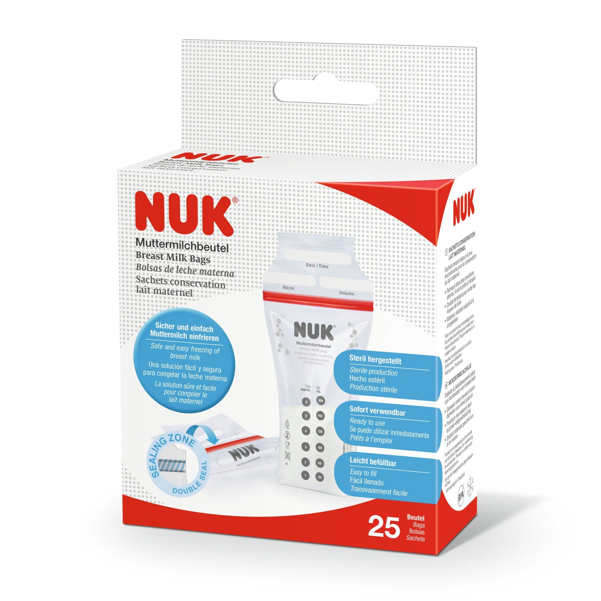 NUK Breast Milk Bags 25pk