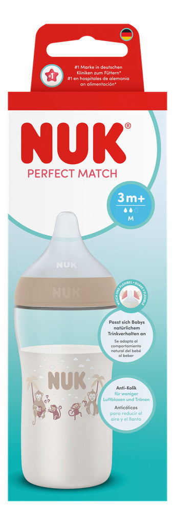 NUK Perfect Match PP Bottle 260ml / 3m+ M Teat