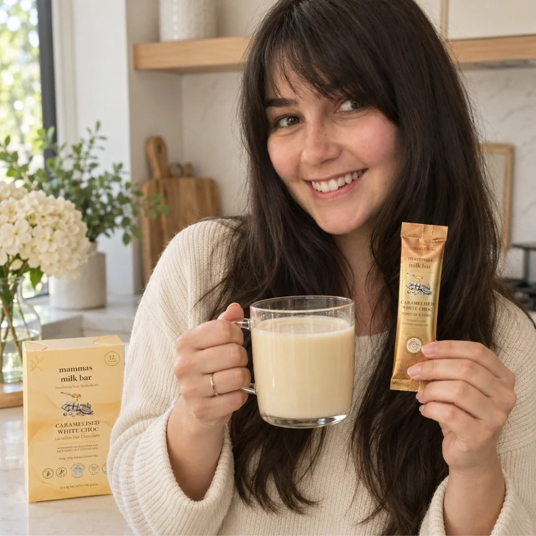 Mammas Milk Bar Lactation Caramelised White Hot Chocolate