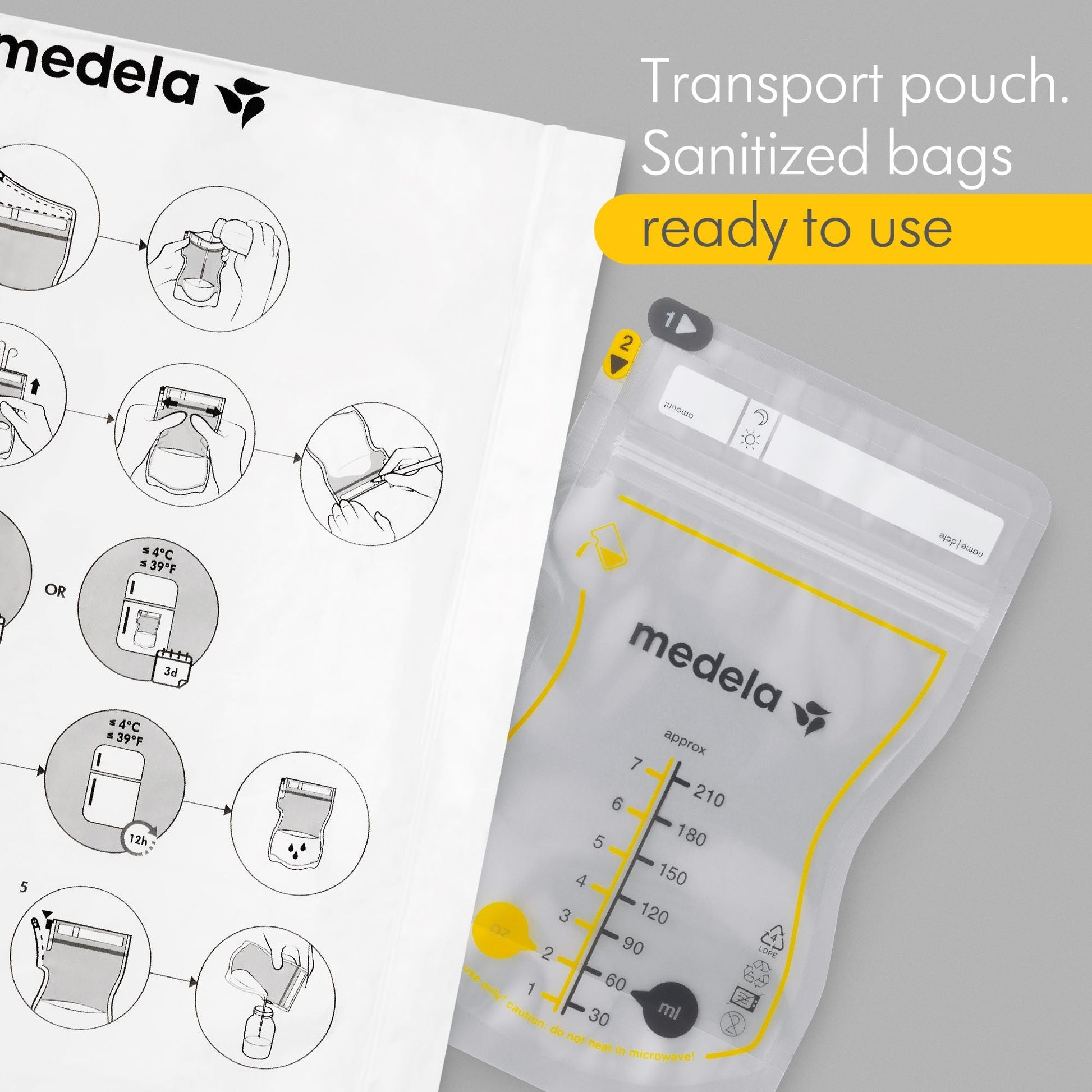 Medela Easy Pour Breast Milk Storage Bags
