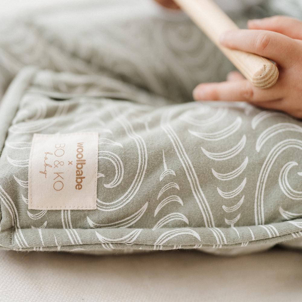 Woolbabe X BO &amp; KO Collab Duvet Sleeping Suit