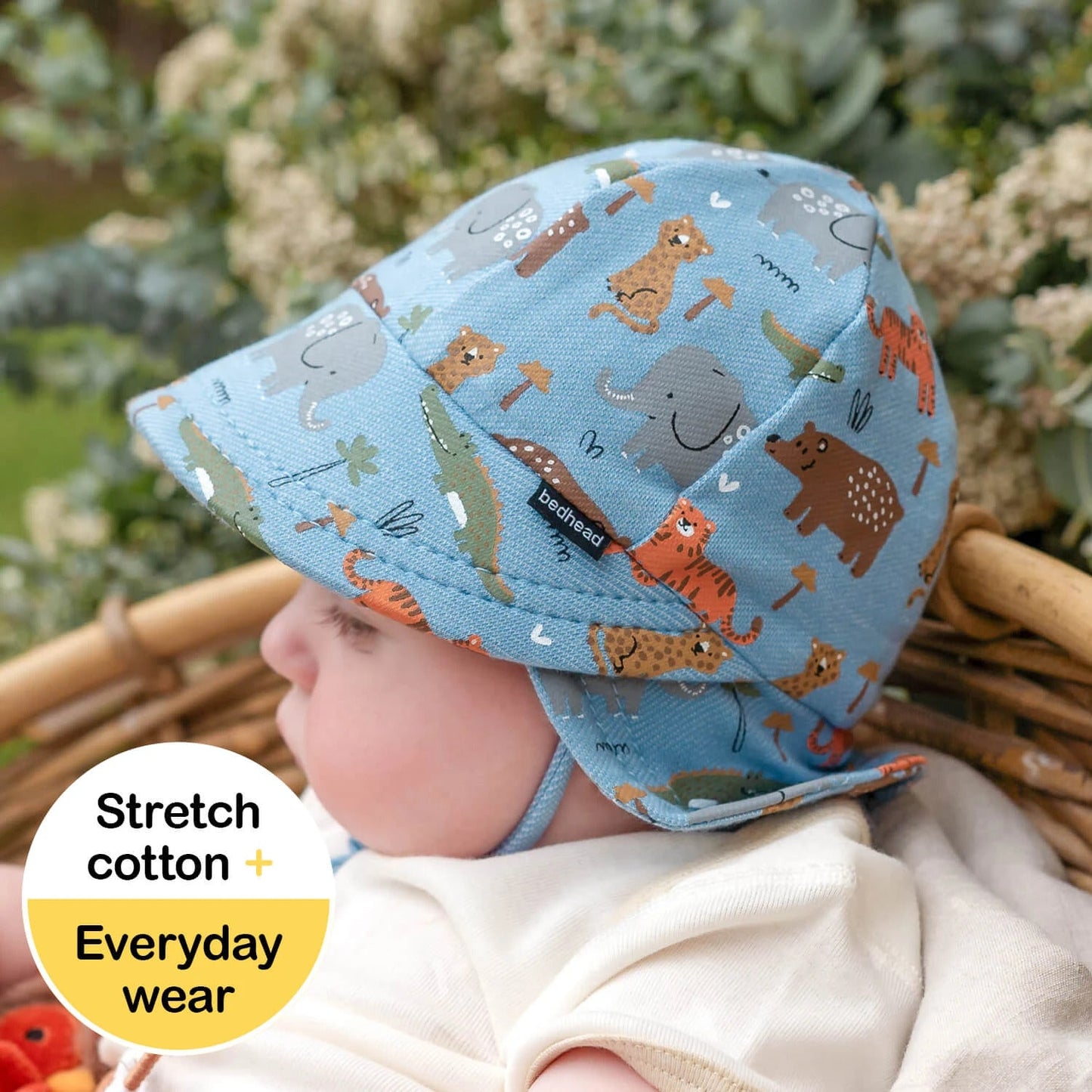 Bedhead Legionnaire Flap Sun Hat - Safari