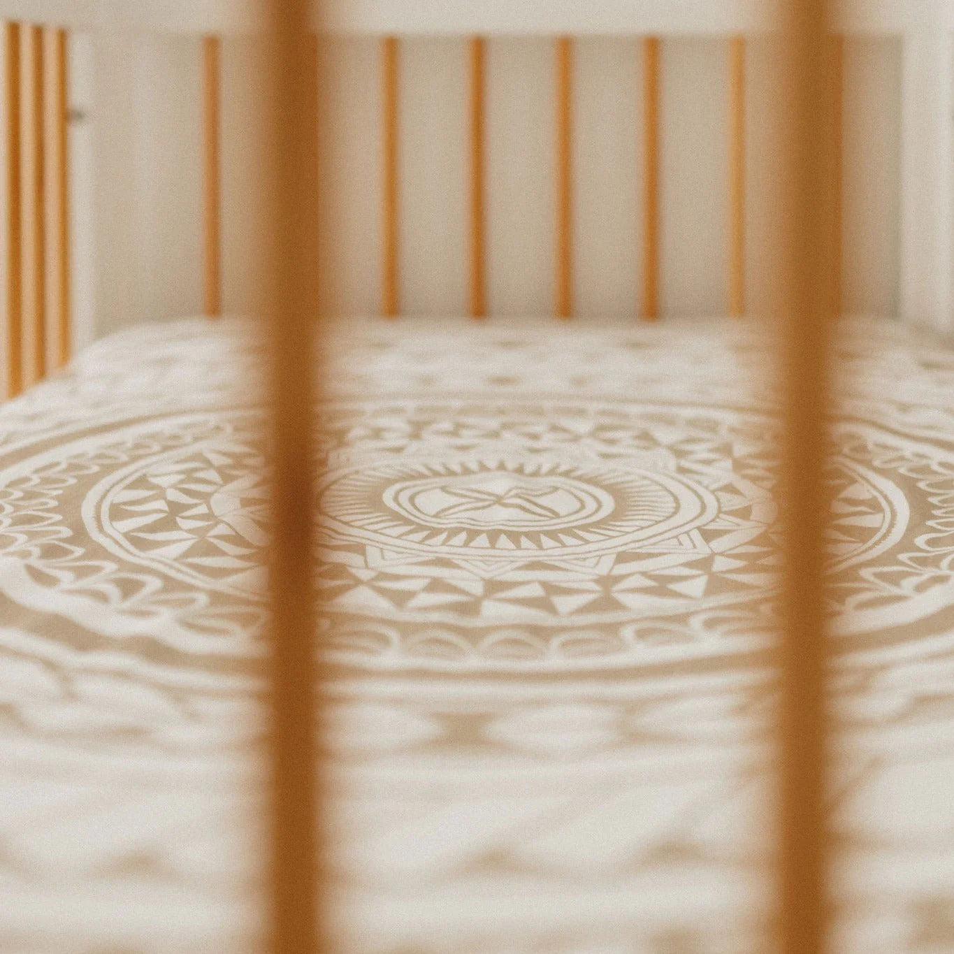 BO &amp; KO Baby Fitted Cot Sheet | Pacific Island Mocha