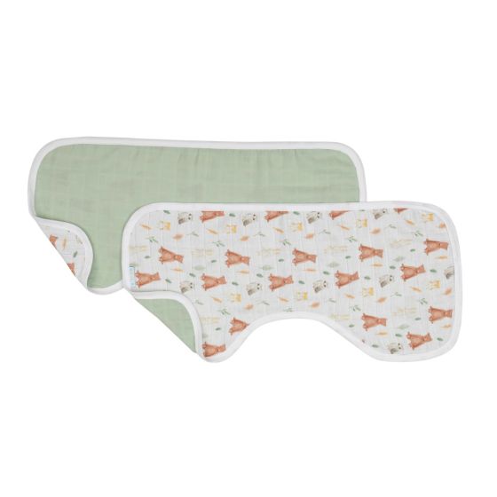 All4Ella Burp Cloth 2pk - Forest Friends