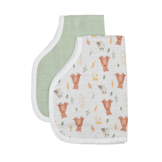 All4Ella Burp Cloth 2pk - Forest Friends