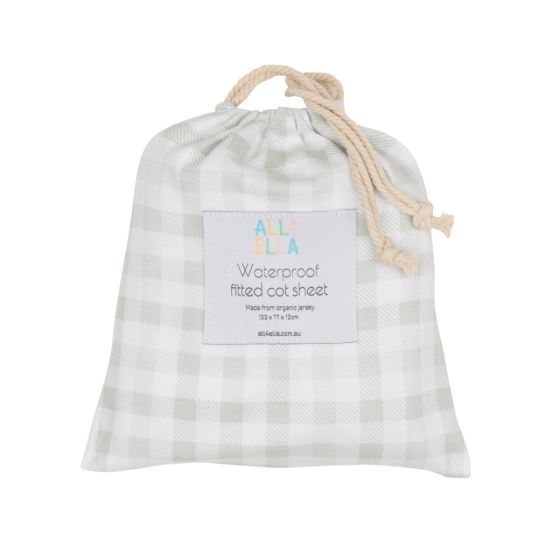 All4Ella Waterproof Jersey Fitted Cot Sheet