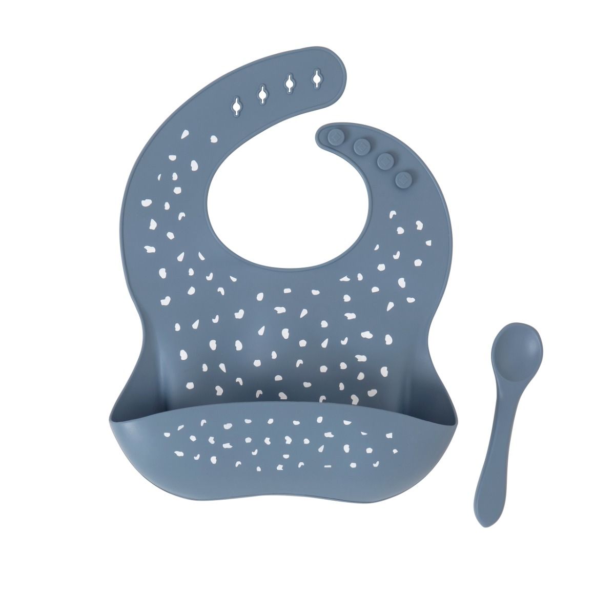 All4Ella Silicone Bib With Spoon