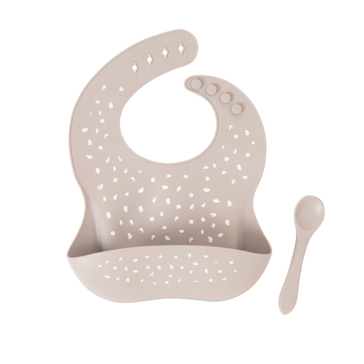 All4Ella Silicone Bib With Spoon