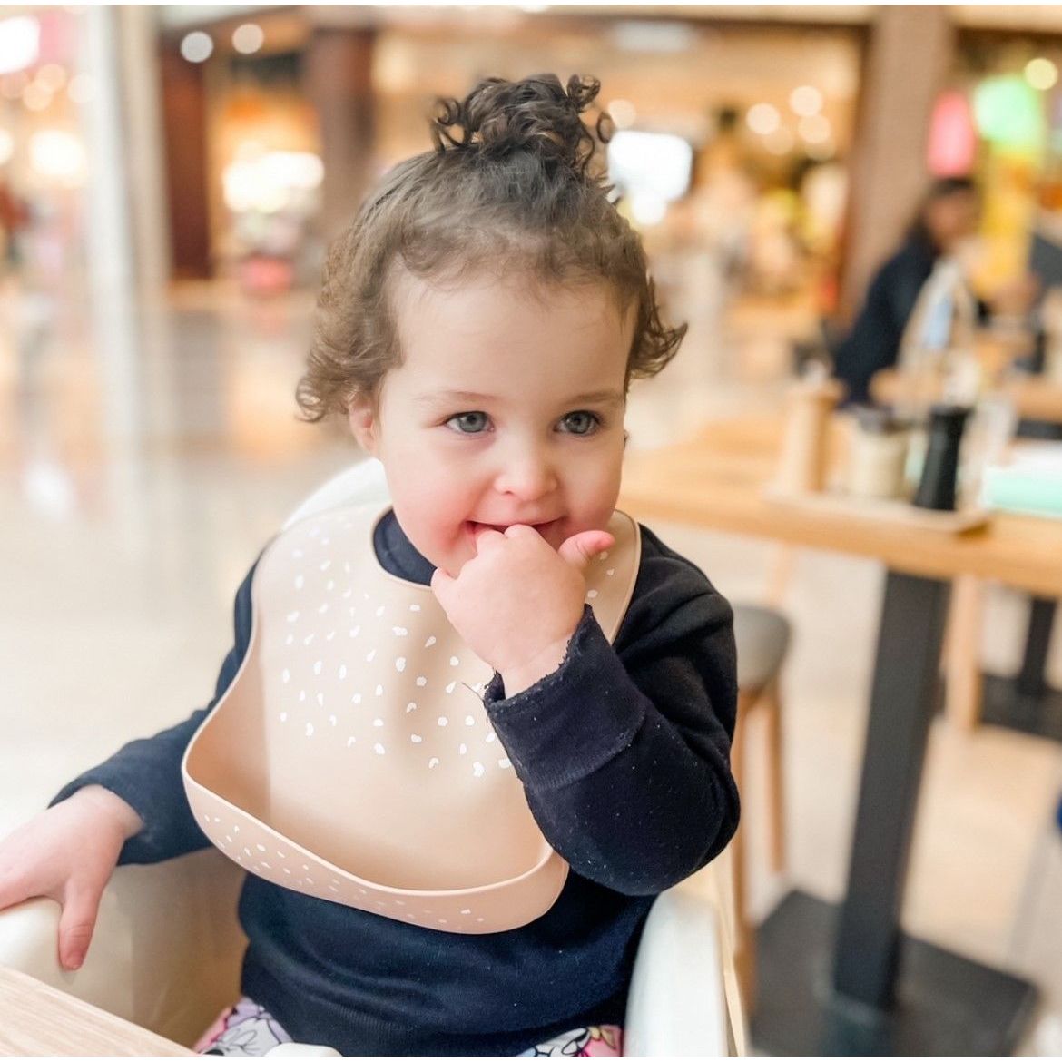 All4Ella Silicone Bib With Spoon